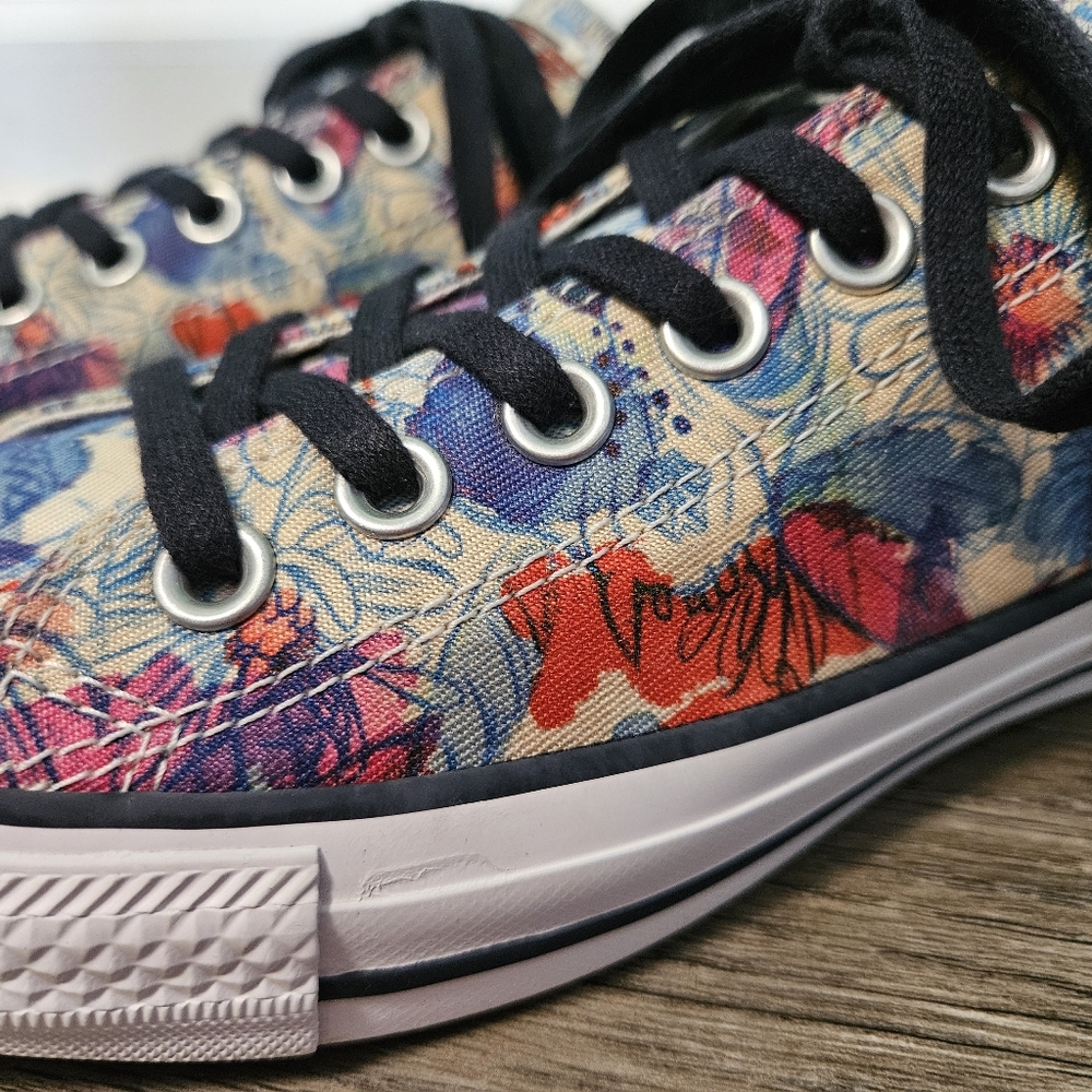 Converse Chuck Taylor All Star Ox - Daisy Spray Paint Print - Picture 3 of 9